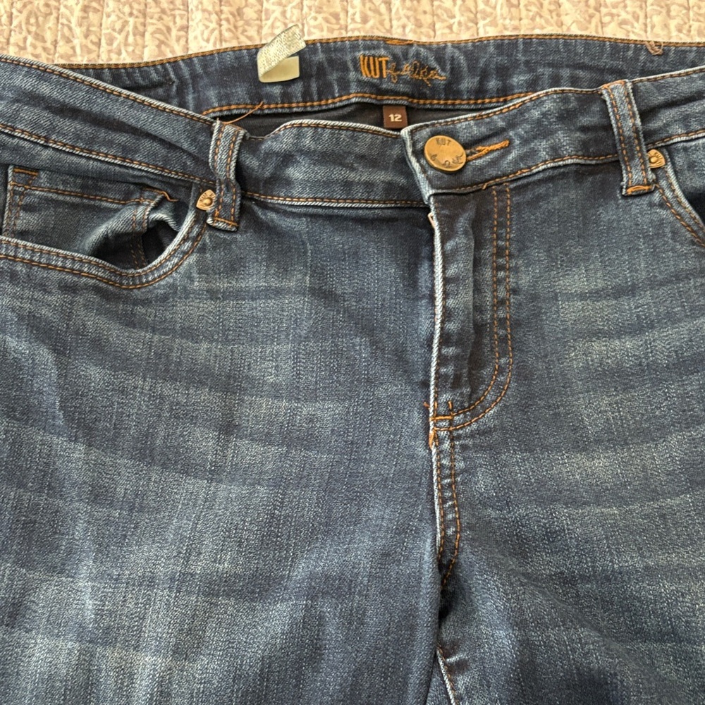 Kut from the Kloth Women's Classic Blue Straight Leg Jeans